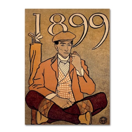 Edward Penfield 'Golf Calendar 1899' Canvas Art,35x47